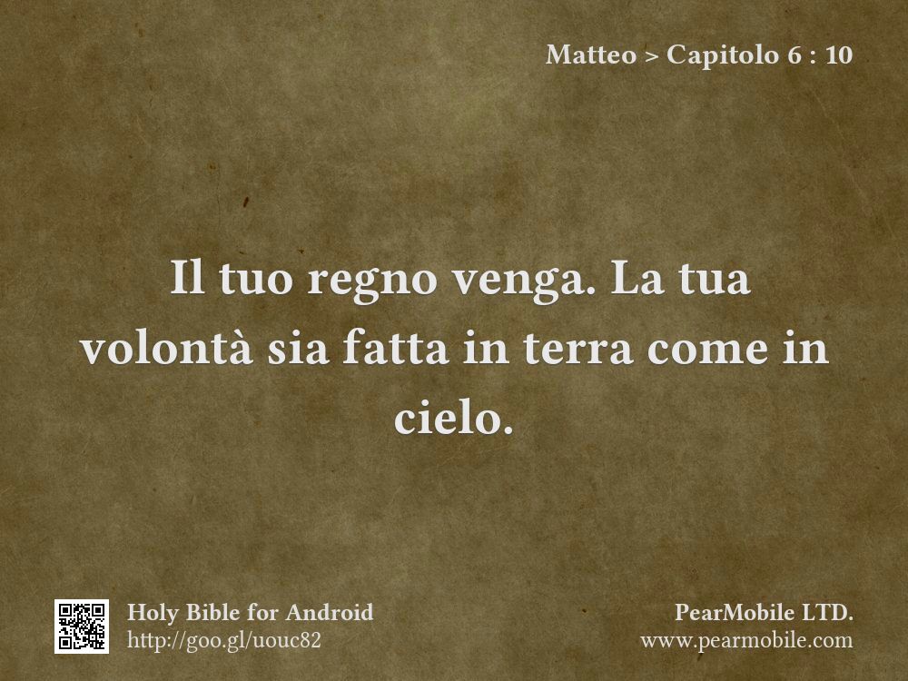 Matteo, Capitolo 6:10